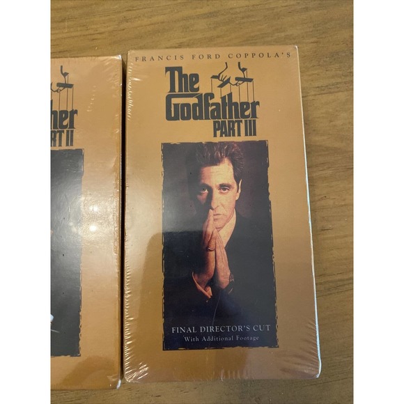 THE GODFATHER PART II And III VHS, FINAL DIRECTORS CUT W/ ADDITIONAL FOOTAGE - Picture 2 of 5